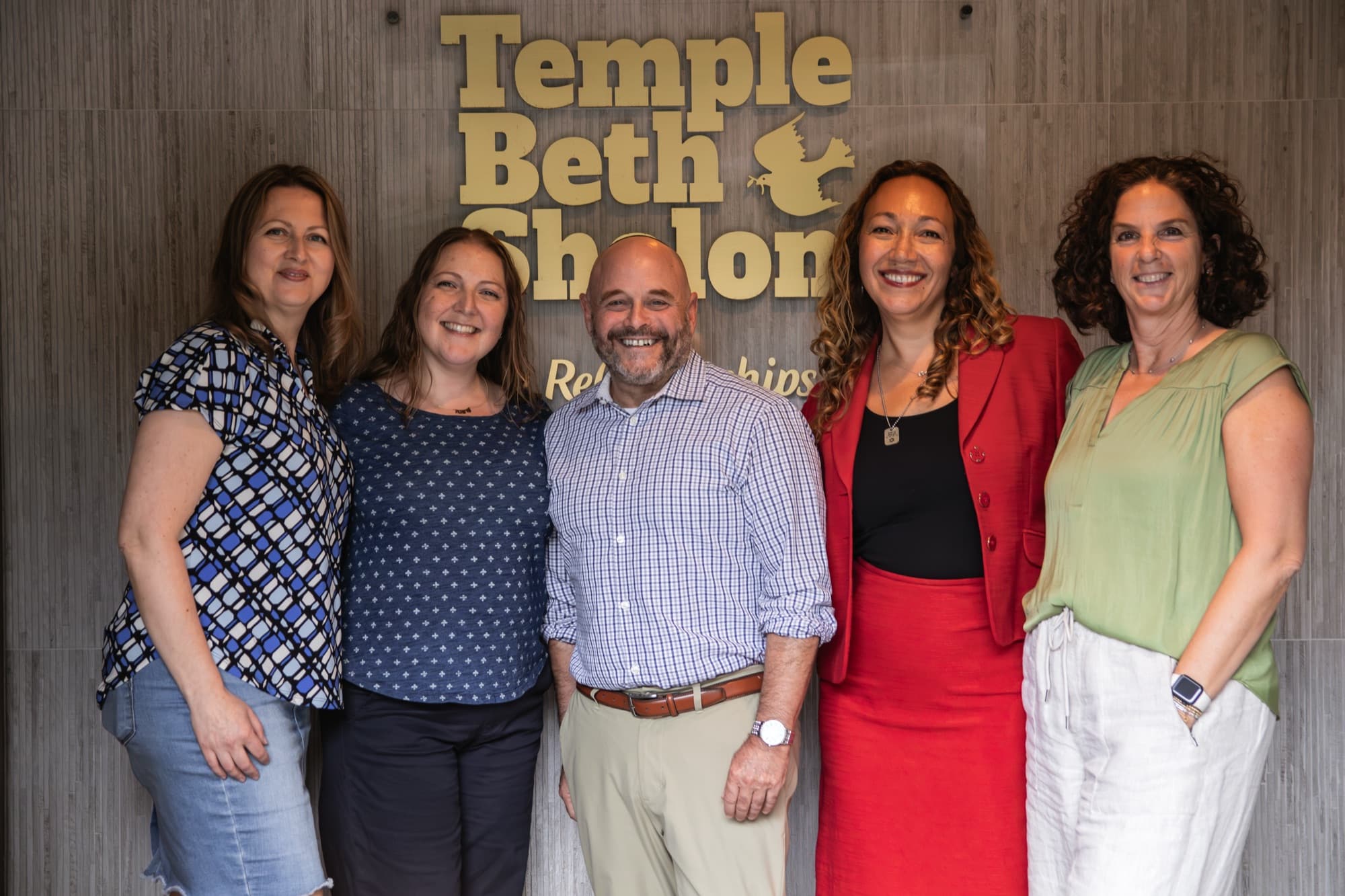 The Temple Beth Sholom clergy and staff team smiling together